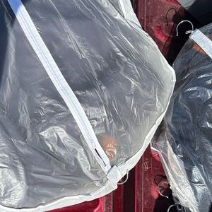 Silver Garment Bags with Zipper